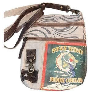 RAE’S STAY WILD MOONCHILD CROSSBODY Woman’s adjustable Strap Hippie Style Purse